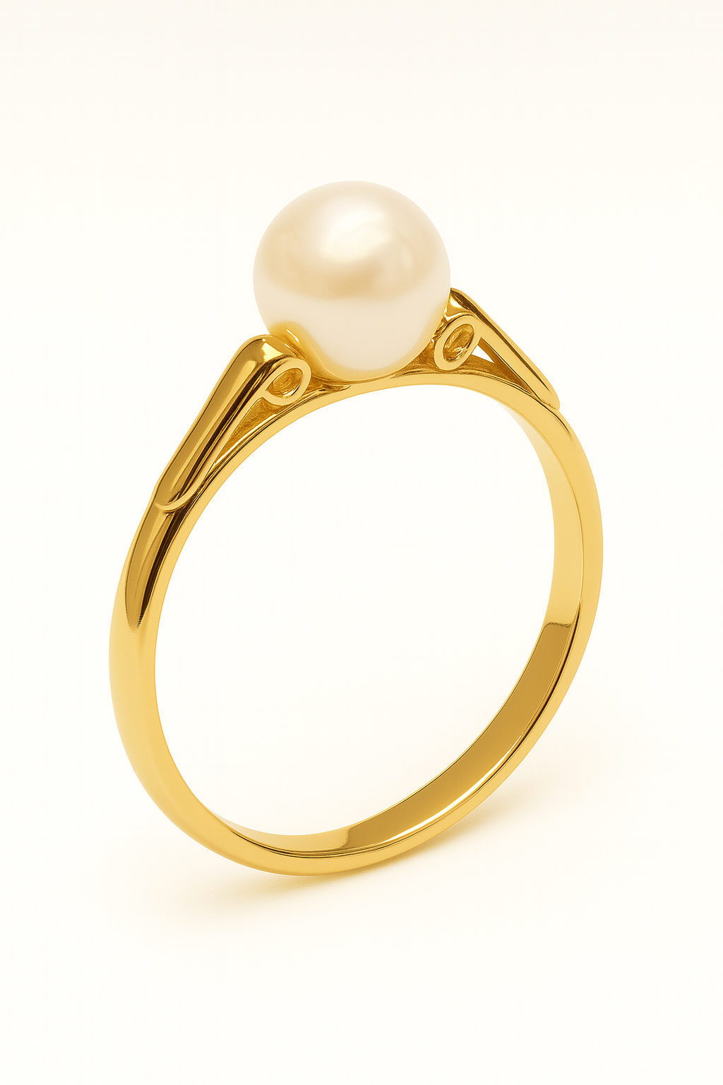 036 - Anel Solitário de Ouro Amarelo 18k/750