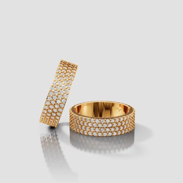 Modelo Reto com 5,5mm em ouro 18k/750